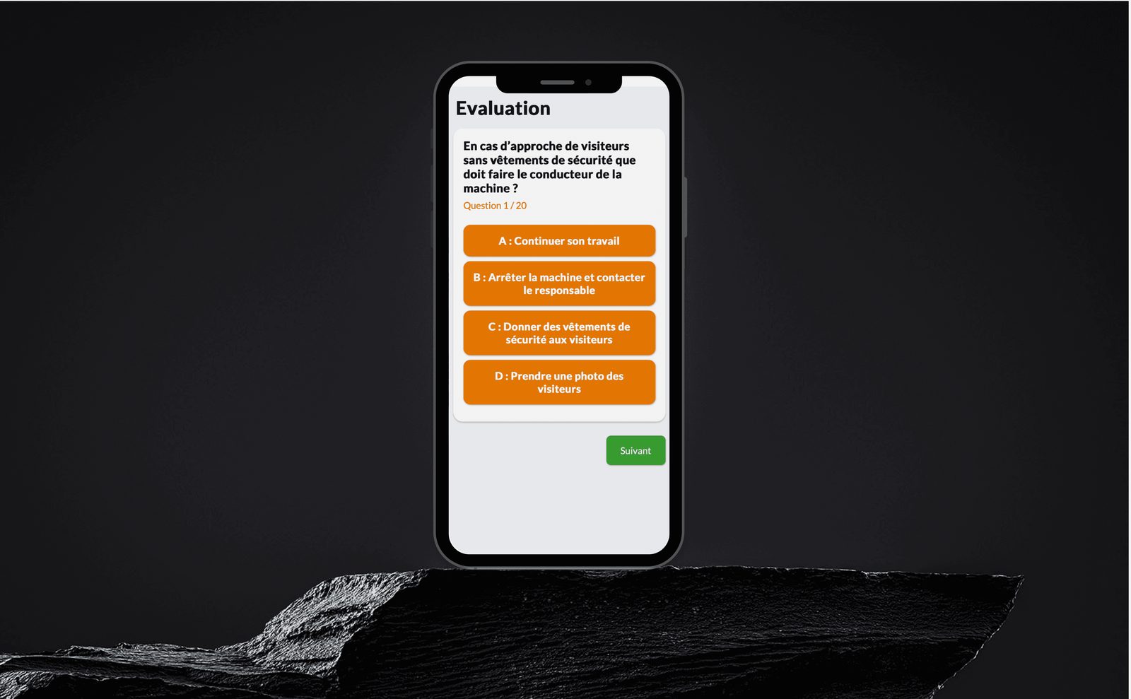 SafetyTinder : application métier de formation à la sécurité industrielle